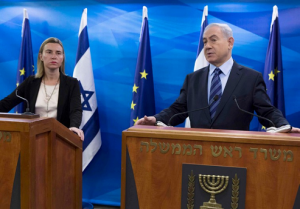 2013_Koenig_Mogherini_Netanyahu