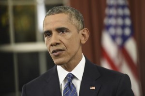 U.S. President Obama speaks about counter-terrorism during an address to the nation from the Oval Office of the White House in Washington