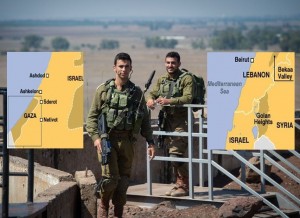 2016_debka_isreal-gaza-golan-two-fronts