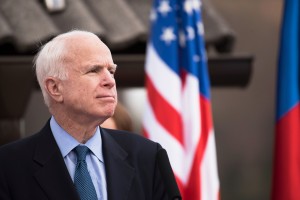 John McCain US Senator visits Slovenia
