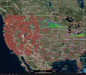 US-WildfiresSeemToKNOWNotToCrossCanadaBorder