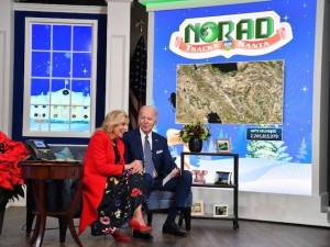 US-POLITICS-BIDEN-NORAD-SANTA